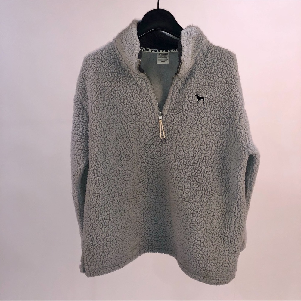 VS Victorias Secret Pink Sherpa Pullover Size XS
